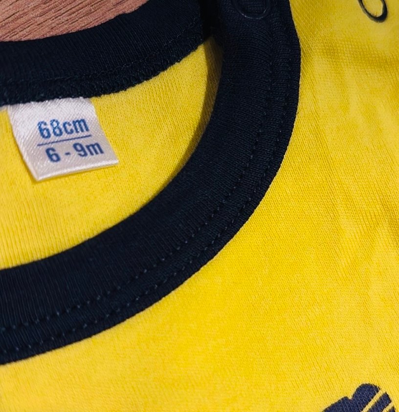 FENERBAHÇE Biker Tarzı Sarı Bebek Body - Görsel 2