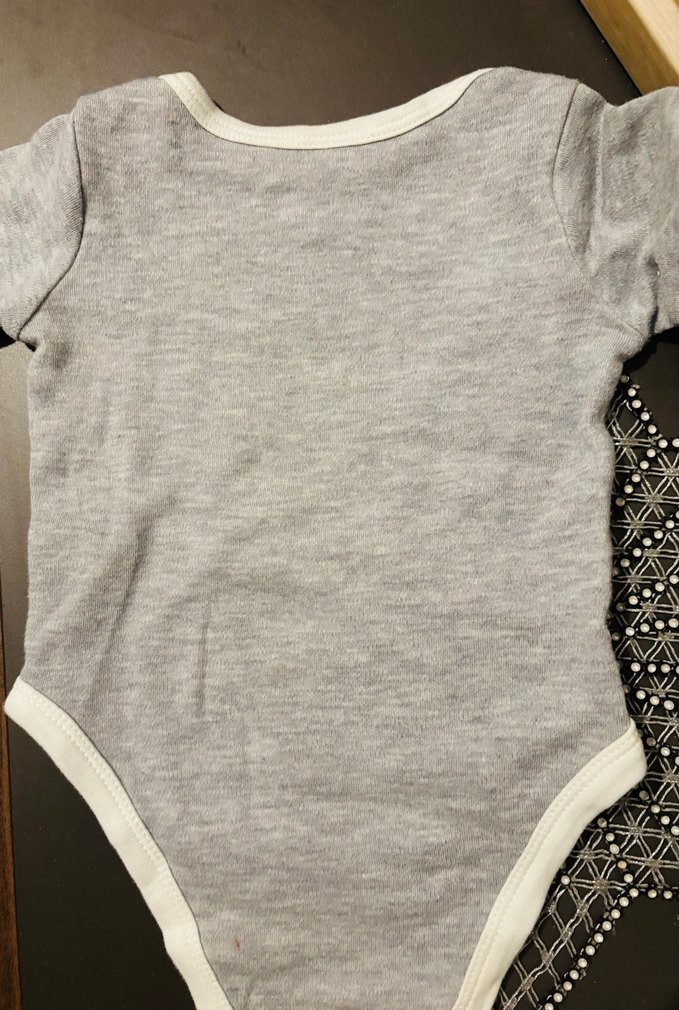 Uzun Kollu Gri Baskılı Bebek Body - Görsel 4