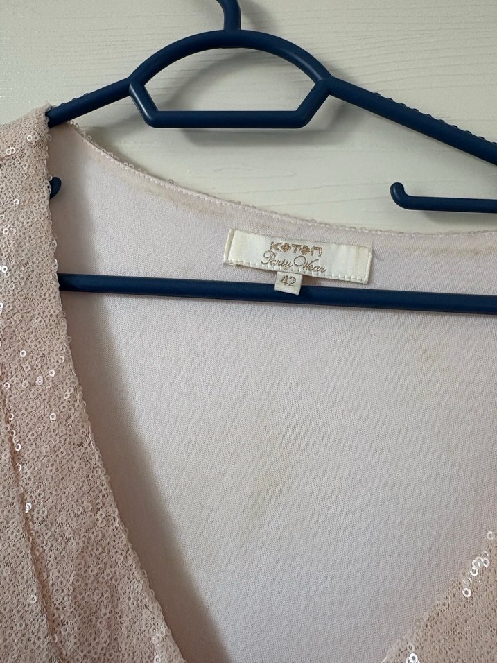 Pembe Piliseli Abiye Elbise - Görsel 3