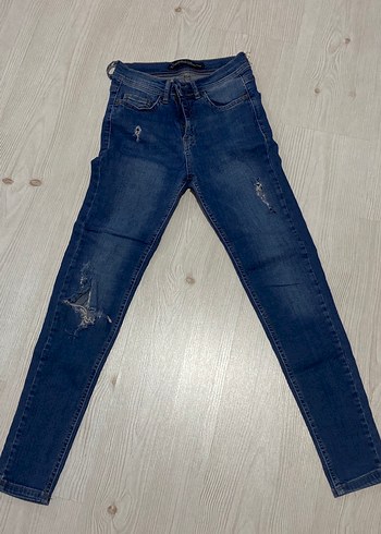Kadın Mavi Denim Regular Fit Jean