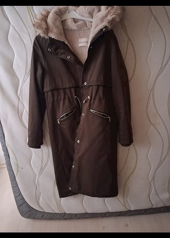 Sokak Stili Uzun Kürklü Kadın Kaban - Görsel 4