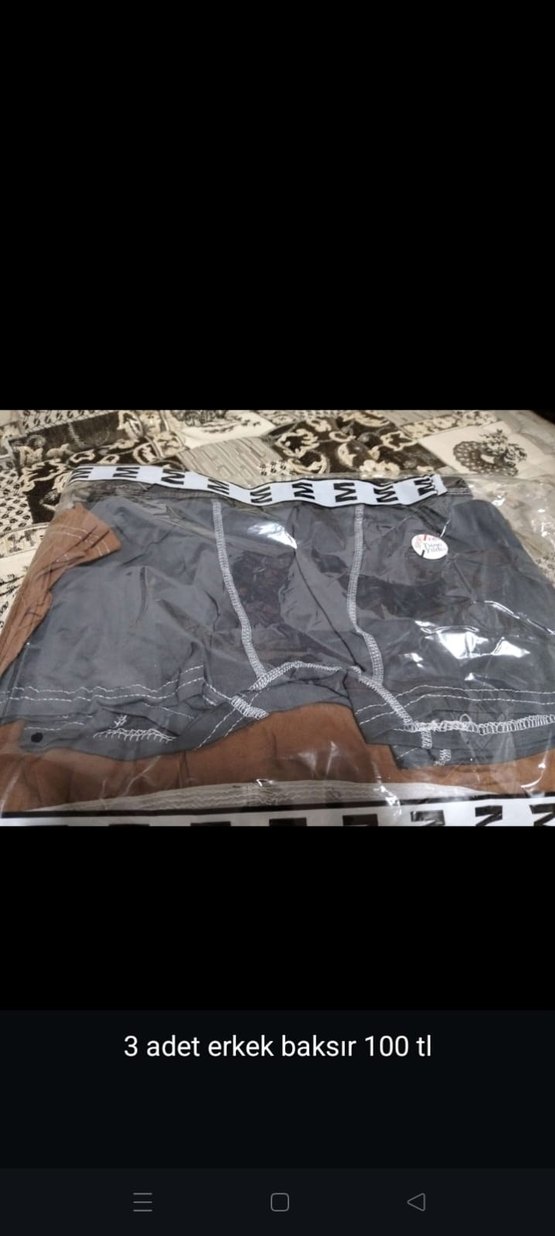 Gri Kemerli Erkek Mini Şort - Görsel 3