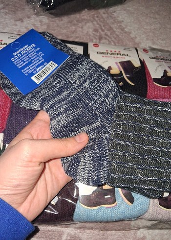 Kızlar için Örgü Pembe Yün çorap 3 tanesi 100 tl 1 adet 33 tl - Görsel 6