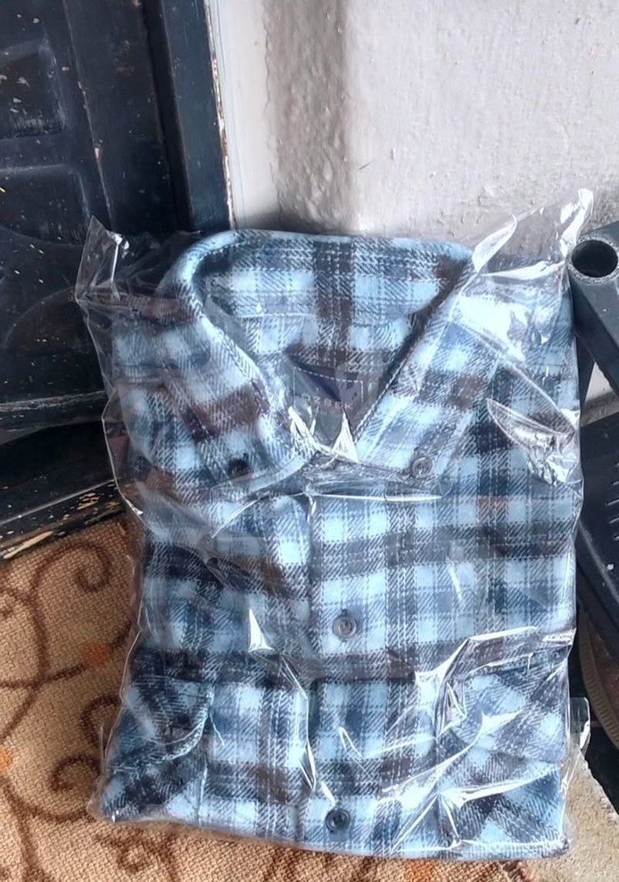 Gri Bağlamalı Pamuklu Erkek Gömlek oduncu gömlek - Görsel 3