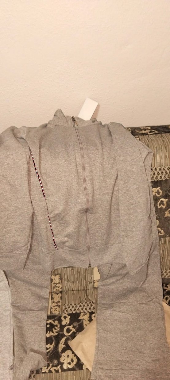 Kız Çocuk Gri Fermuarlı Eşofman Takımı erkekte mevcut - Görsel 4