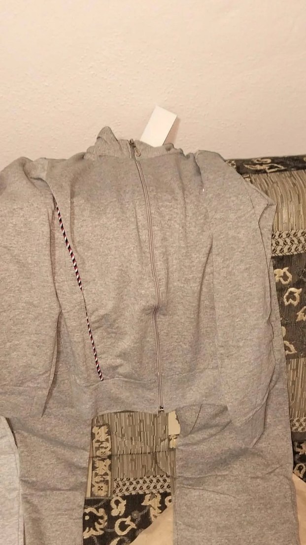 Kız Çocuk Gri Fermuarlı Eşofman Takımı erkekte mevcut - Görsel 5