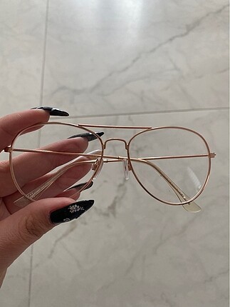H&M şeffaf güneş gözlüğü