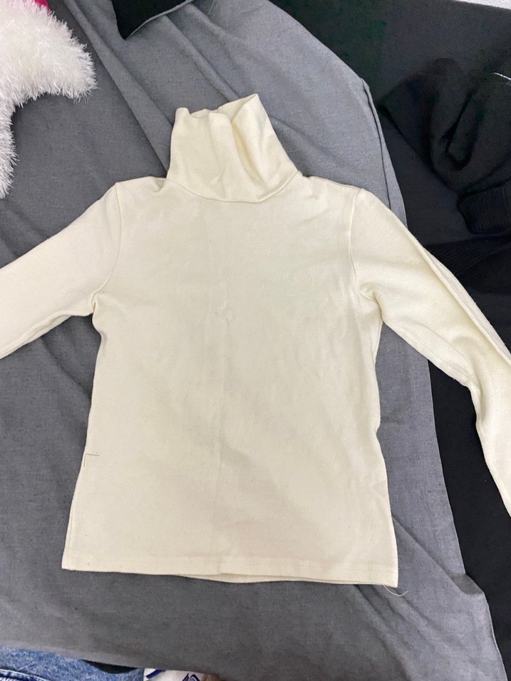 Bej Balıkçı Yaka Kadın Kazak - Görsel 2