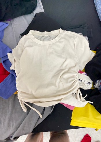 Bej Kadın Tekstil Askılı Bluz tek fiyati - Görsel 3