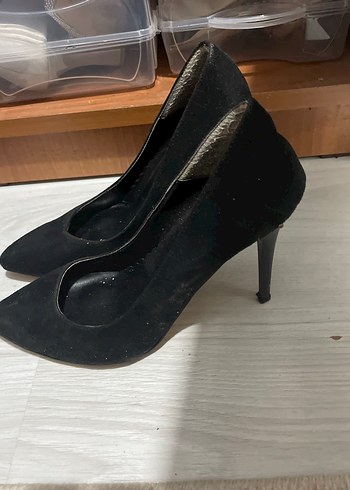 Diğer Siyah Tokalı Topuklu Kadın Stiletto