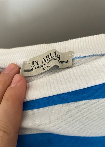 Mavi Çizgili Uzun Kollu - Görsel 2