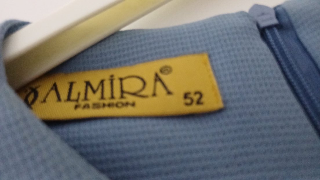 Mavi Nakışlı Uzun Kollu Tunik - Görsel 2