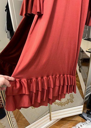 Klasik Uzun Kollu Pilili Elbise - Görsel 2