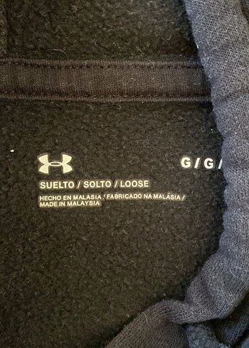m Beden Under Armour Siyah Kapüşonlu Sweatshirt