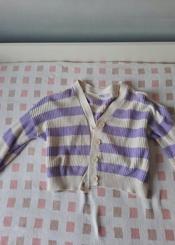 Stradivarius Stradivarius Düğmeli Mor Pastel Triko Kadın Hırka