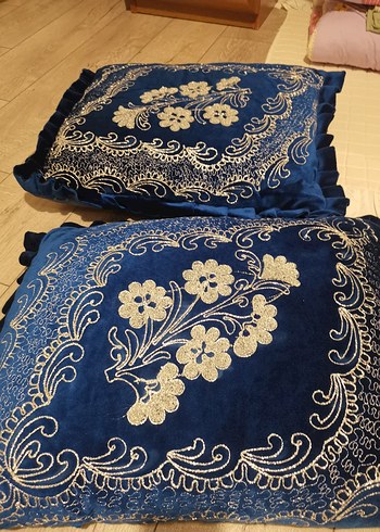 Maraş İşi Sırma İpek Kadife Yatak Örtüsü Seti - Görsel 7