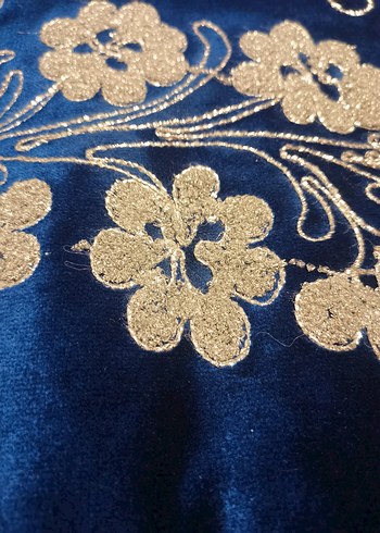 Maraş İşi Sırma İpek Kadife Yatak Örtüsü Seti - Görsel 4