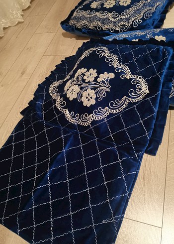 Maraş İşi Sırma İpek Kadife Yatak Örtüsü Seti - Görsel 6