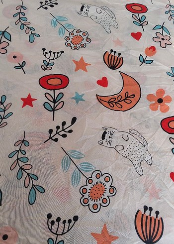 Renkli Çiçek Desenli Nevresim Takımı - Görsel 7