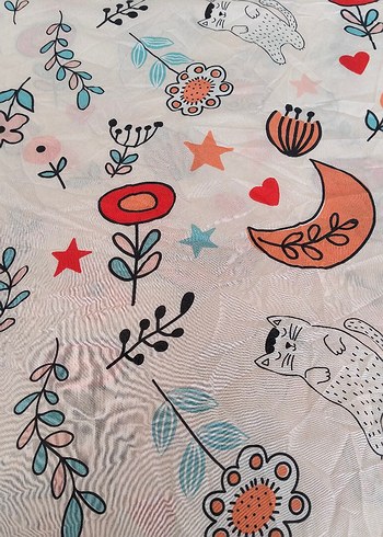 Renkli Çiçek Desenli Nevresim Takımı - Görsel 8