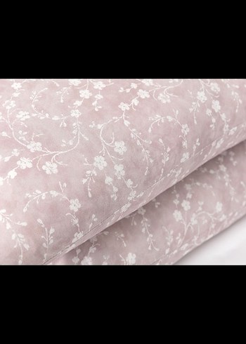 Pembe Çiçek Desenli Nevresim Takımı - Görsel 2