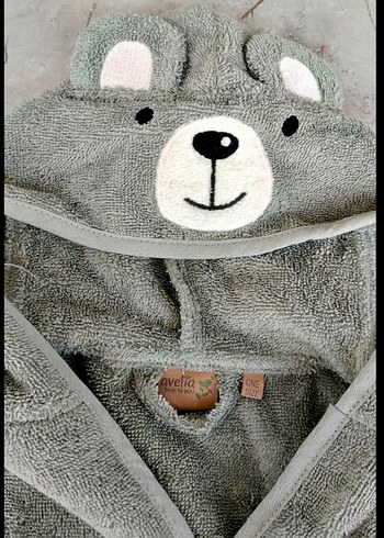 Çocuk Ayıcık Kapüşonlu Panço 1-5 yaş - Görsel 5