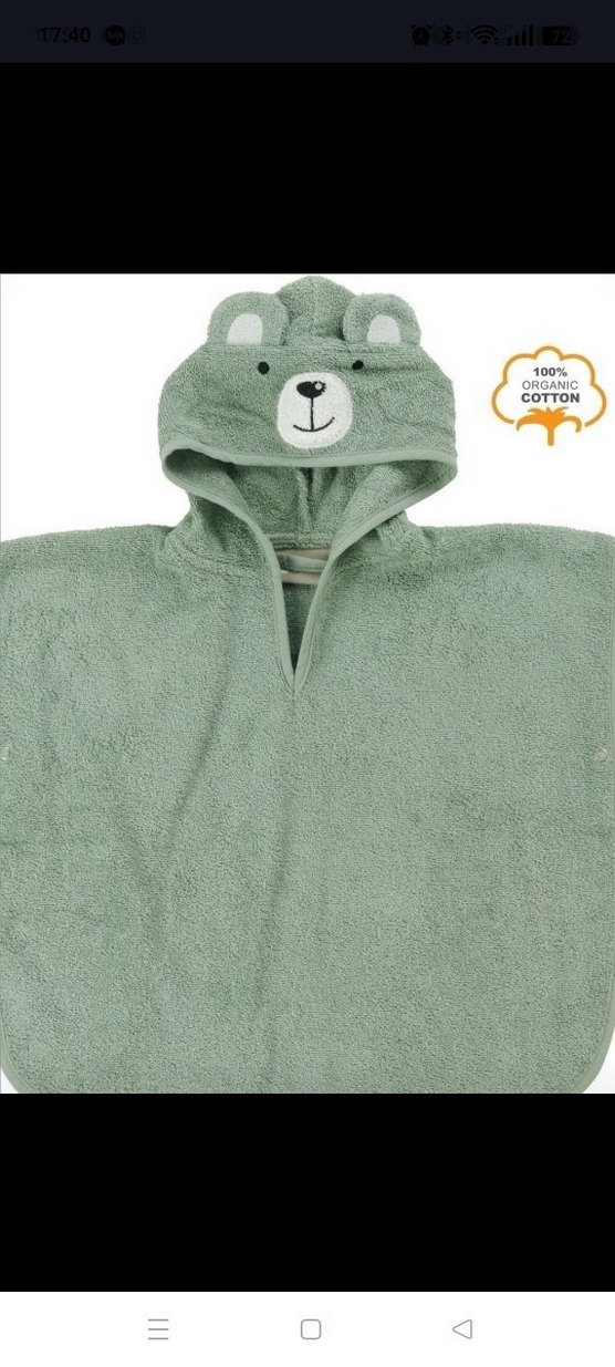 Çocuk Ayıcık Kapüşonlu Panço 1-5 yaş - Görsel 2