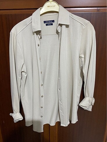 LC Waikiki Southblue Bej Slim Fit Uzun Kollu Gömlek