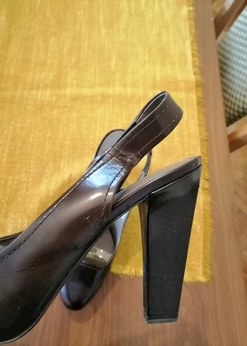 Bordo Kahve Deri Platform Topuklu Kadın Ayakkabı - Görsel 3