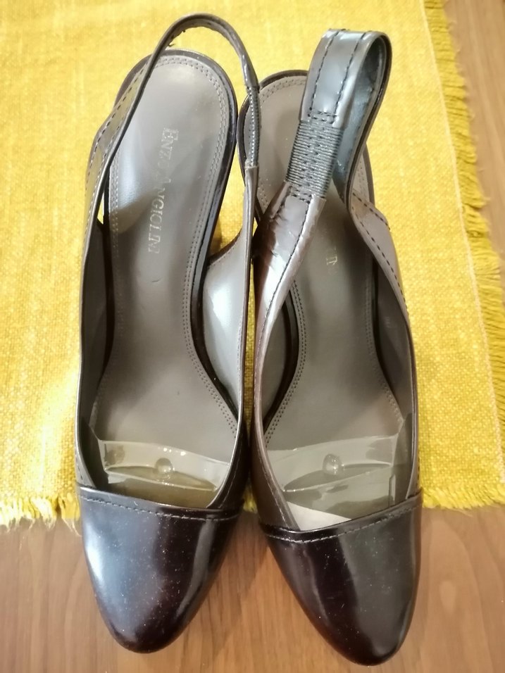 Bordo Kahve Deri Platform Topuklu Kadın Ayakkabı - Görsel 2