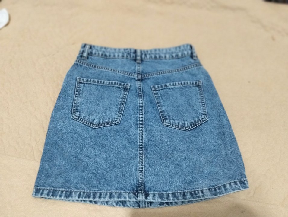 Mavi Denim Mini Etek - Görsel 2