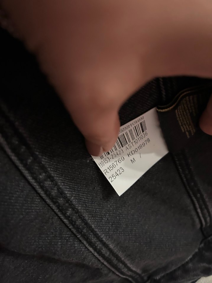 Düğmeli Siyah Kadın Denim Ceket - Görsel 3