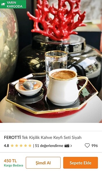 Emsan Kahve Sunum Seti