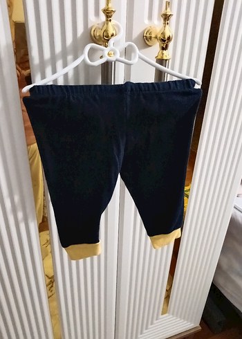 Sarı Baskılı Erkek Çocuk Sweatshirt takim - Görsel 2