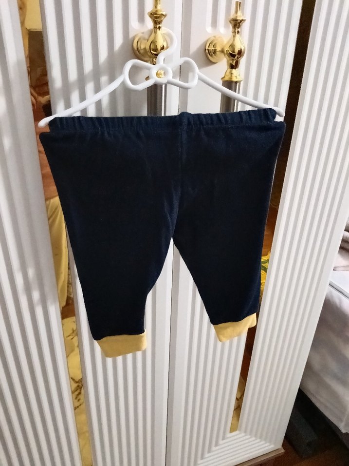 Sarı Baskılı Erkek Çocuk Sweatshirt takim - Görsel 2