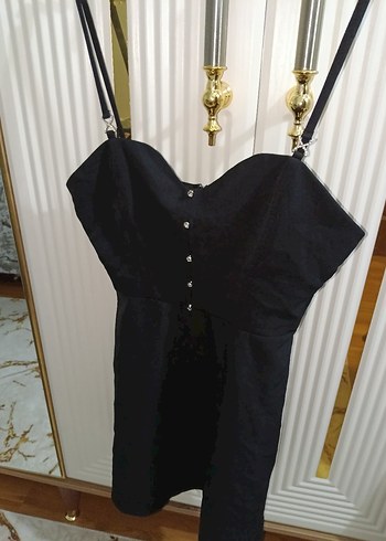 Siyah çan elbise - Görsel 2