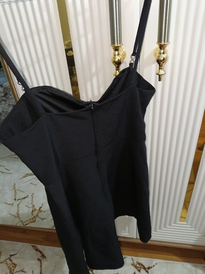 Siyah çan elbise - Görsel 3