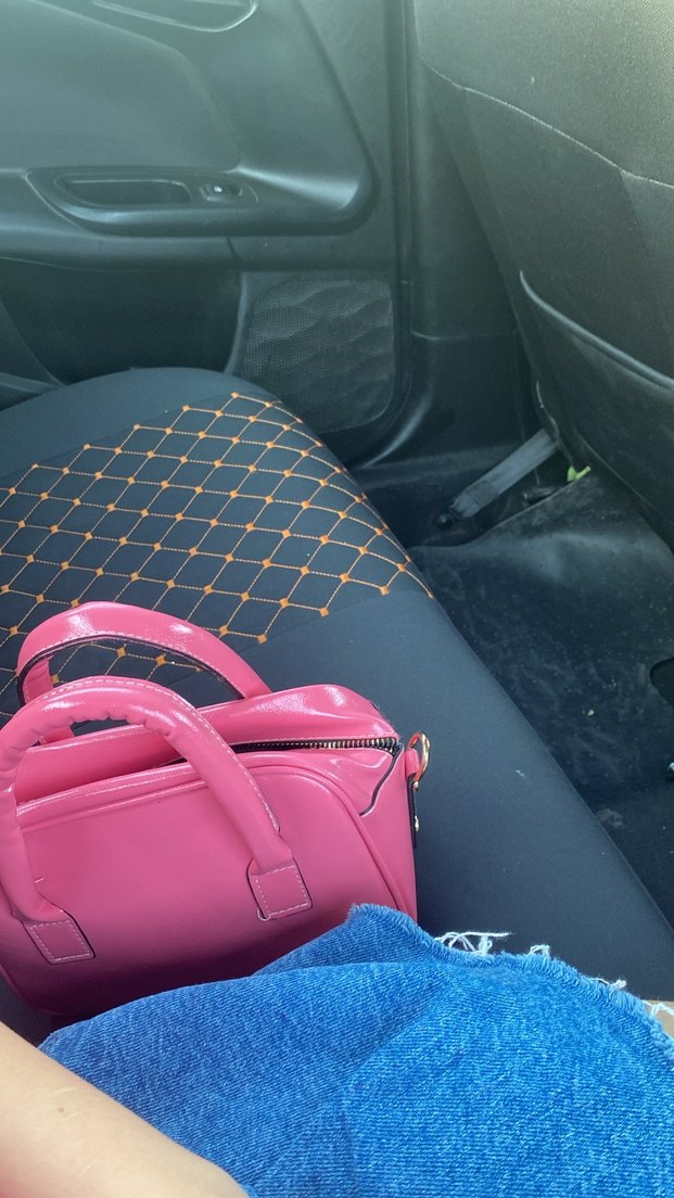 Parlak Pembe Deri Kadın Çanta - Görsel 2