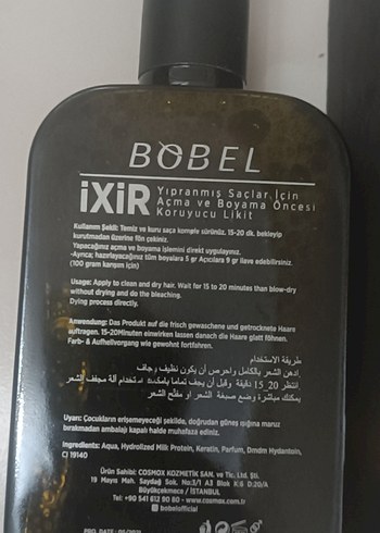 iXiR BOBEL SAÇ SERUMU PROFESYONEL - Görsel 3