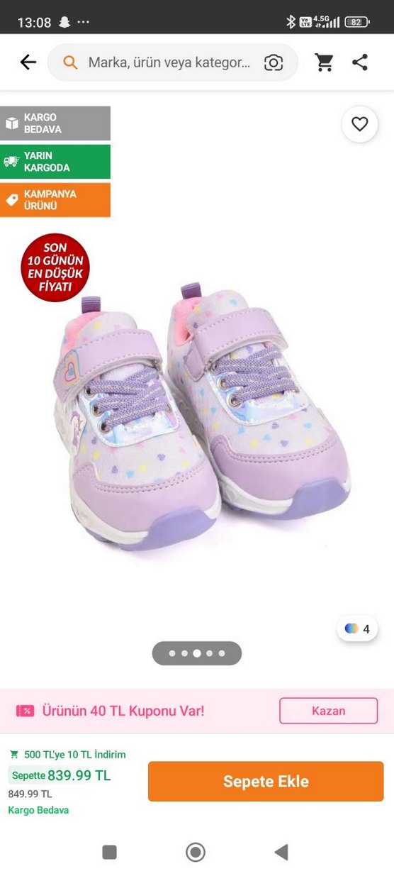 Unicorn ışıklı Spor Ayakkabı - Görsel 3