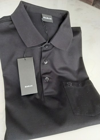 Sarar PREMIUM POLO YAKA %YÜZ PAMUK SİYAH T-Shirt