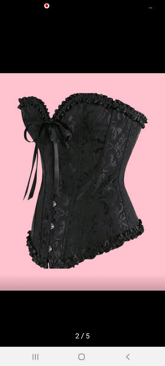 Siyah korse büstiyer - Görsel 2