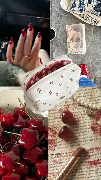 Cherry makeup bag ???? kirazlı makyaj çantası ??