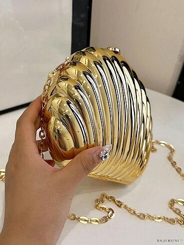 İstiridye Metal Pinterest Viral Çanta