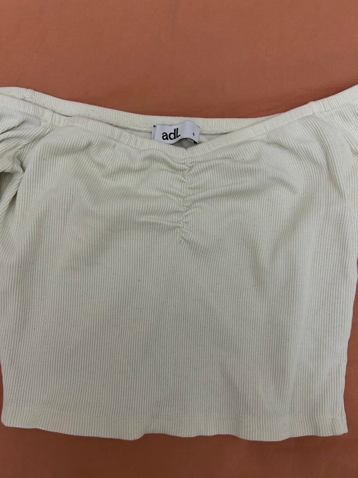 Bej Uzun Kollu Kayık Yaka Kadın Bluz - Görsel 2