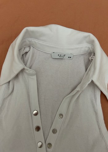 Düğmeli Beyaz Kolsuz Keten Yelek - Görsel 2