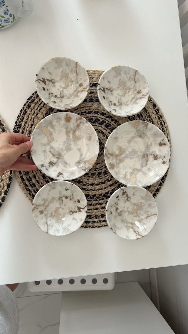 Bohem Mermer Desenli servis - Görsel 2