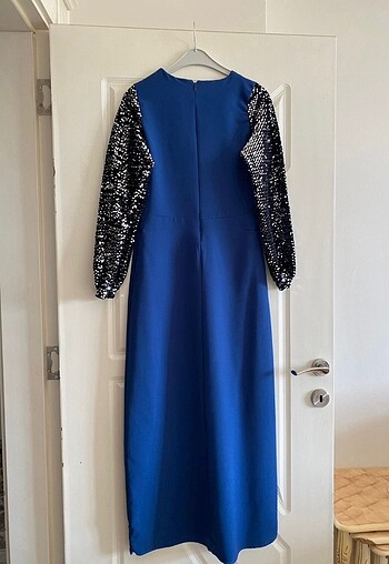 Payetli kol tesettür abiye - Görsel 5