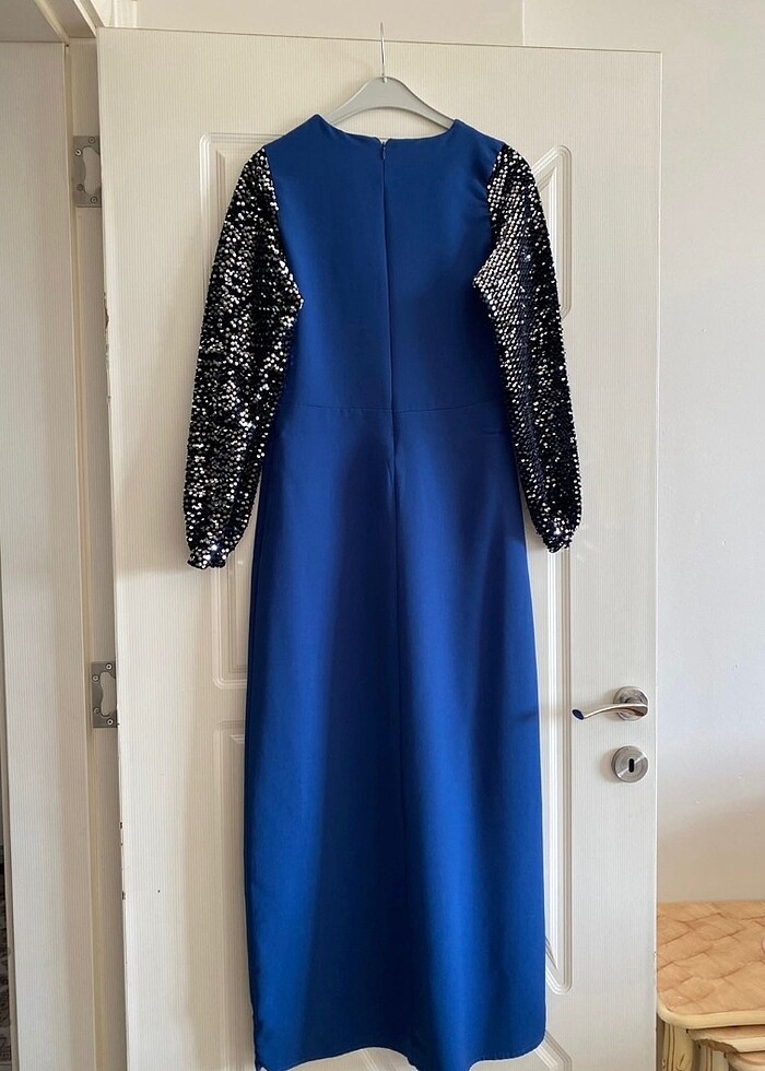 Payetli kol tesettür abiye - Görsel 5