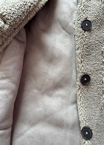 Düğmeli Midi Kahverengi Kadın Kaban - Görsel 5